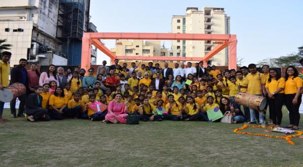 Sarthak Foundation organized kite flying to promote gender equality